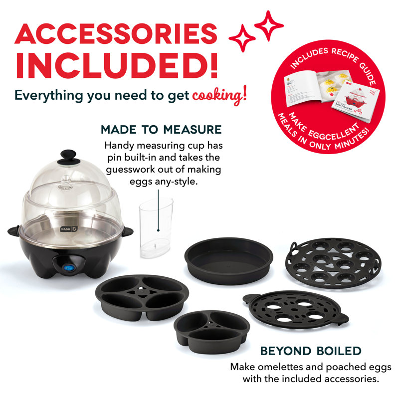 Dash Deluxe Egg Cooker, Black