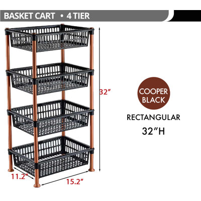 4 Tier Storage Basket Cooper