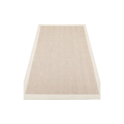 Tapis tissé à plat 100% coton de qualité supérieure, 47,2 po x 70,9 po | Sans velours, 1,76 lb / pi² | Facile à nettoyer, lavable à la machine à 86 ° F | Couleur beige élégante, parfaite pour le décor du salon et de la chambre à coucher