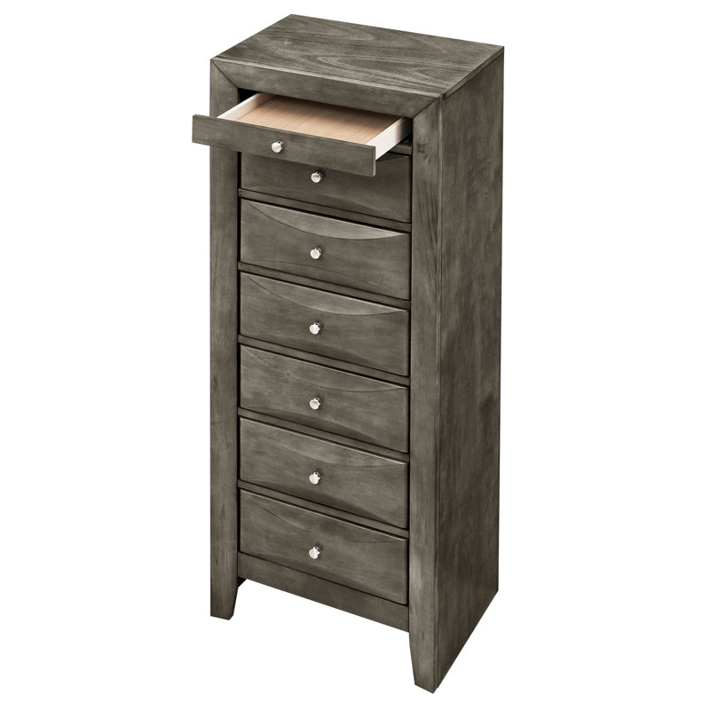 Linge de chambre gris - Glory Furniture G1505 avec guide de tiroir central 7 tiroirs, guides en métal
