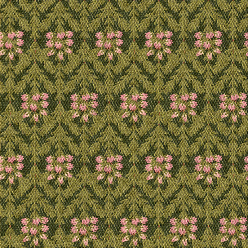 Performance Wool Floral Indoor Rug, Square 7'