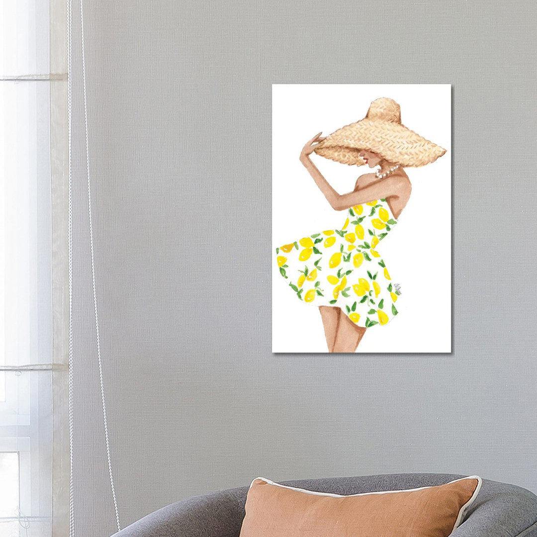 Lemon Dress von Style Of Brush - Gallery-Wrapped Canvas Giclée on Canvas