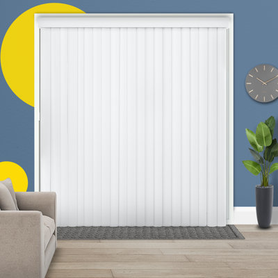 Cordless Vertical Blinds For Sliding Glass Doors And Large Windows – Light Filtering Or Room Darkening - Pvc Slats