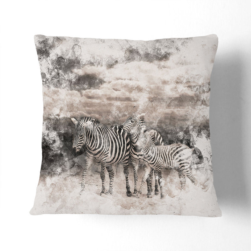 Square Throw Cushion, 55cm H x 55cm W x 20cm D, Black
