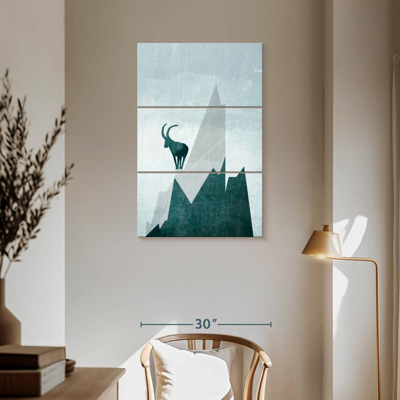 Brampt Blue Mountain Goat, 57" H x 36" W