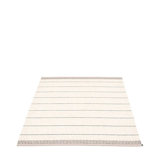 Belle Striped Area Rug in Black/Off White