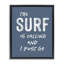 Cadre flottant «Surf Is Calling Must Go», design par lettré et doublé-1236040612-1236040613