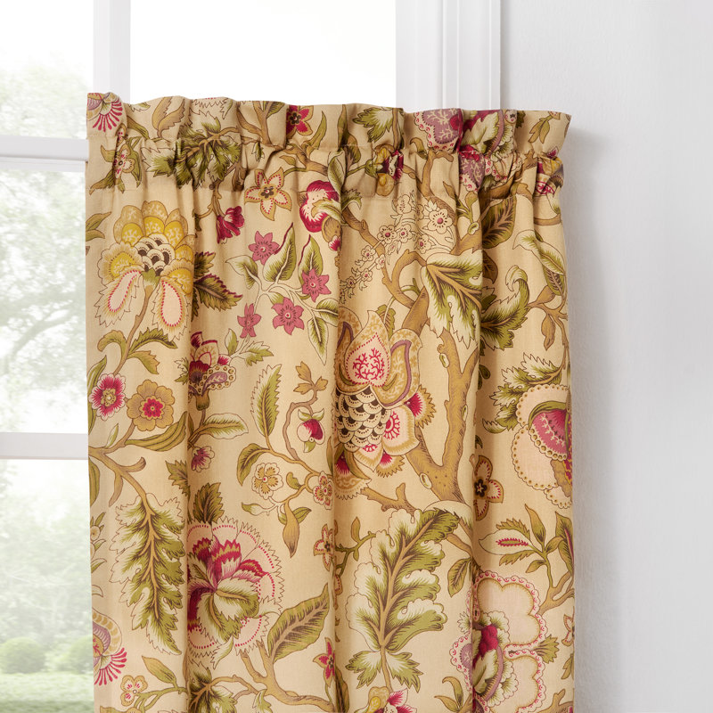 Paire de rideaux en satin de coton 100% Waverly, L 26 po x L 36 po