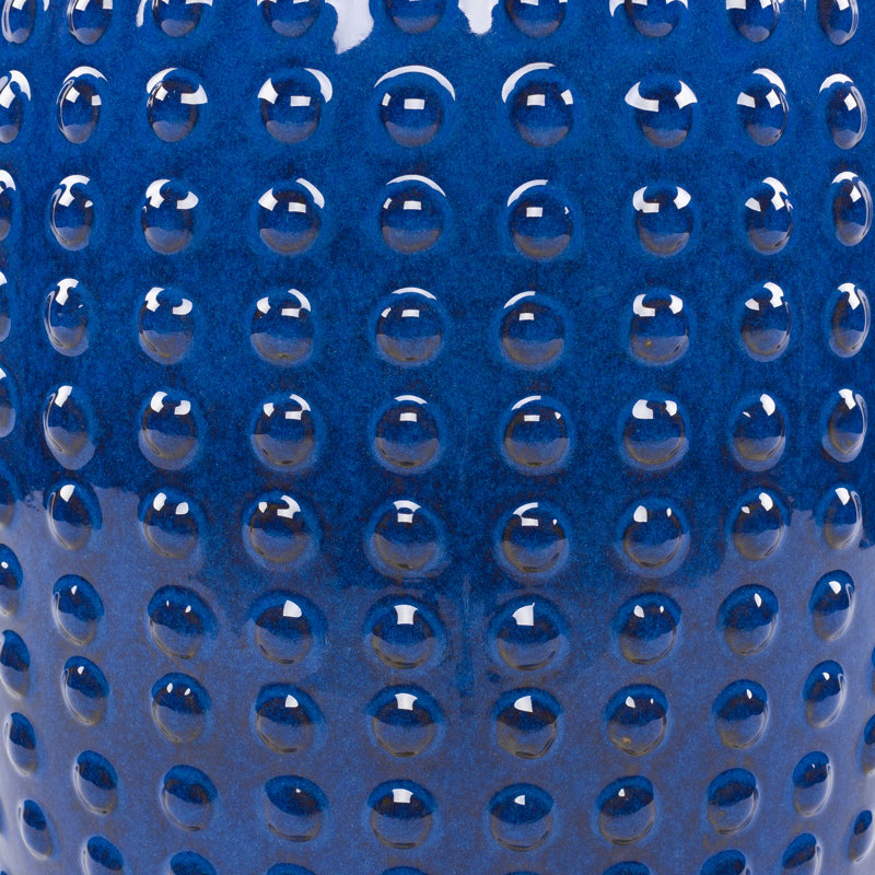 Castorena Ceramic Accent Stool, Blue