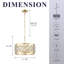  Lustre tambour 4 lumières Glam-546283716