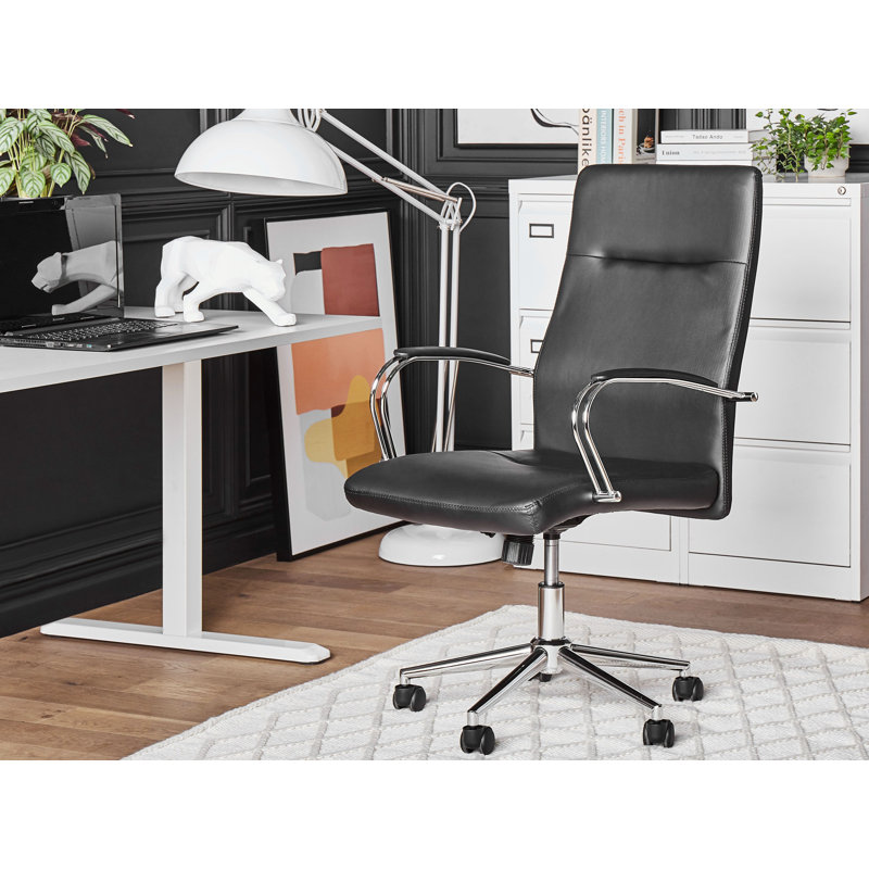 Phaidra Office Chair with Headrest, Black