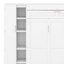 Lit escamotable double avec tablettes, garde-robe et DEL-121087766-121087767