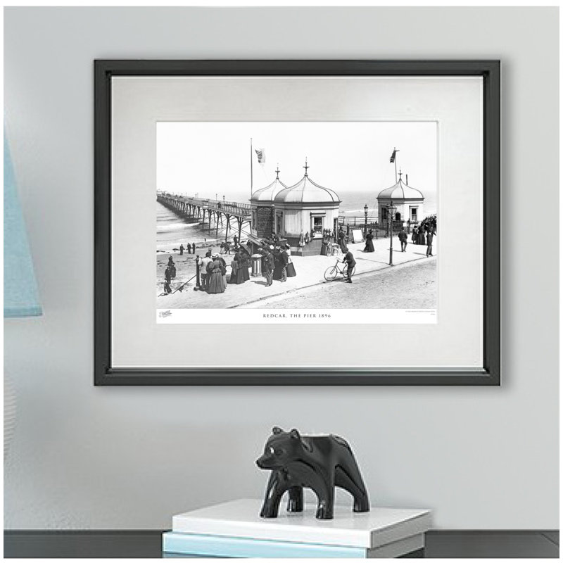 Redcar, The Pier 1896 - Single Picture Frame Print, 45cm H x 60cm W x 2.3cm D