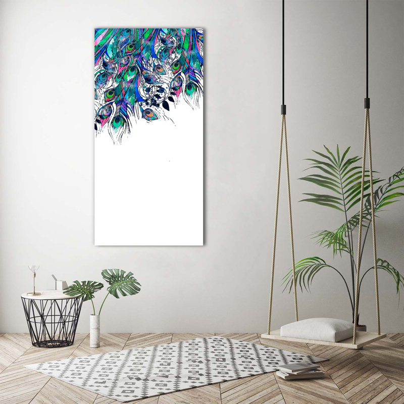 Ethnic Flowers - Wrapped Canvas Print