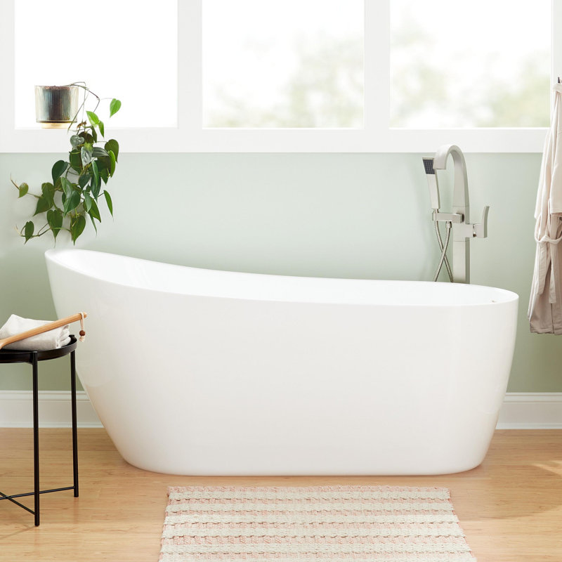 71" Sheba Acrylic Slipper Tub With Foam