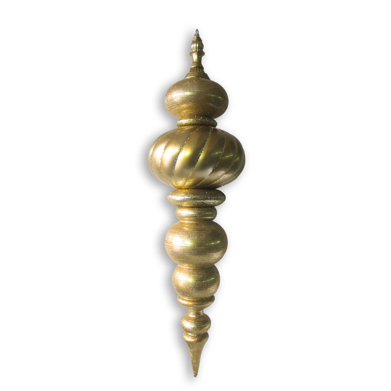 ornement Finial, Doré, H 43 po x l 12 po x P 12 po