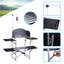 Table de camping, cuisine de camp, station de cuisson extérieure avec rangement, 4 tables d'appoint