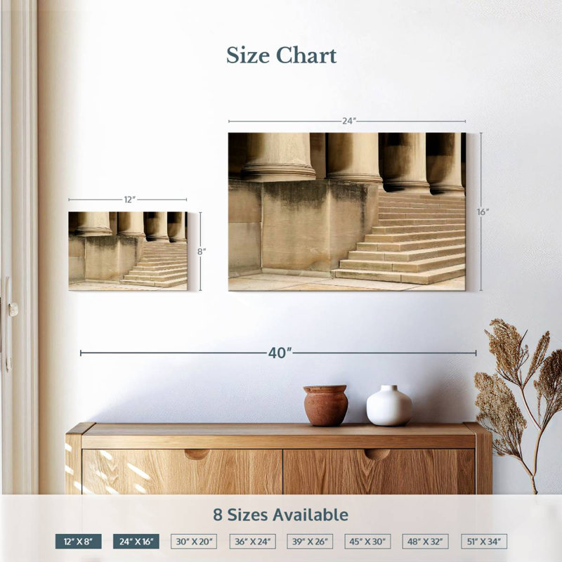 Lilie Columns And Steps, 16" H x 24" W