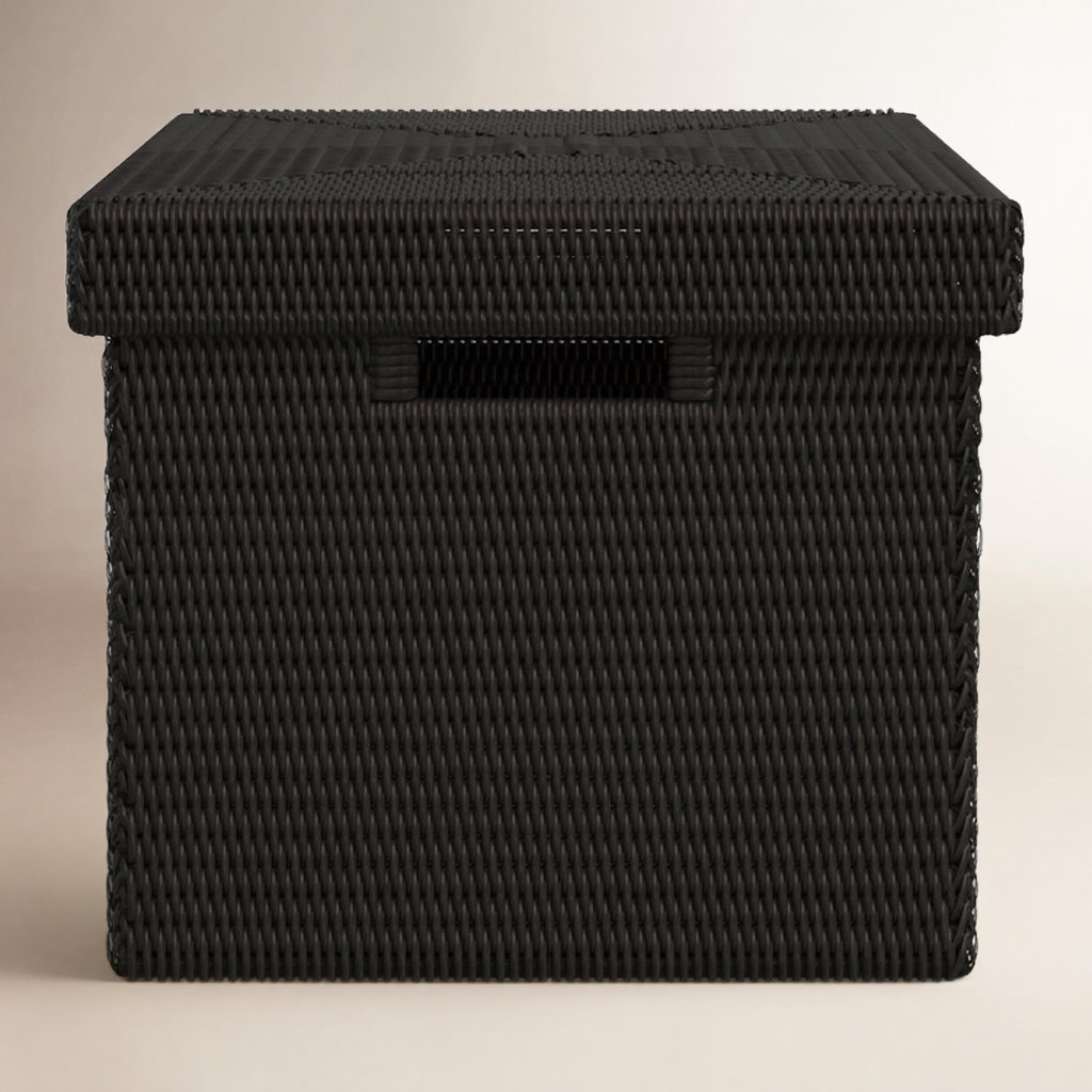 Handmade Rattan Storage Basket, Espresso
