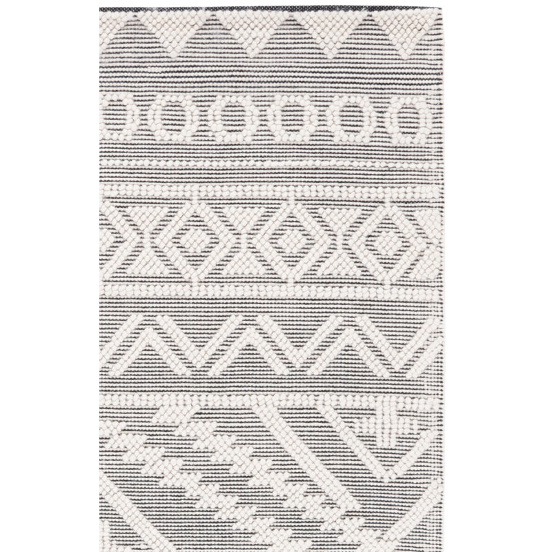 Tapis d'intérieur tissé à plat à la machine Demetra, Carré 6 pi