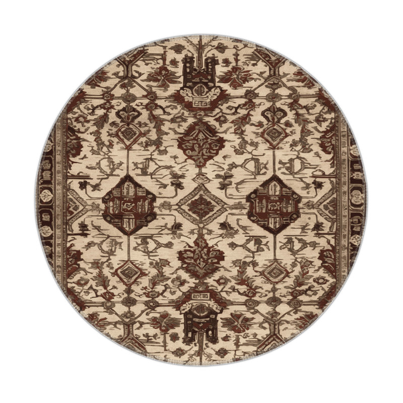 ArtDeco Brown Indoor and Outdoor Area Rug, Rectangle 3' x 5'