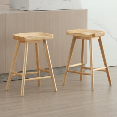 Tabourets de bar 24,25 po sans dossier à hauteur de comptoir avec repose-pieds pour comptoir de cuisine