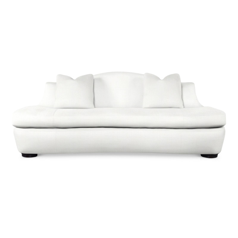 Ardent Sofa, White Polyester 71608L11
