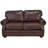 Speroni 74" Genuine Leather Rolled Arm Loveseat-20119942