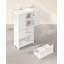 Bathroom Freestanding Storage Cabinet 2 Drawers 2 Doors Adjustable Shelf 30 x 60 x 110 cm-1862332766