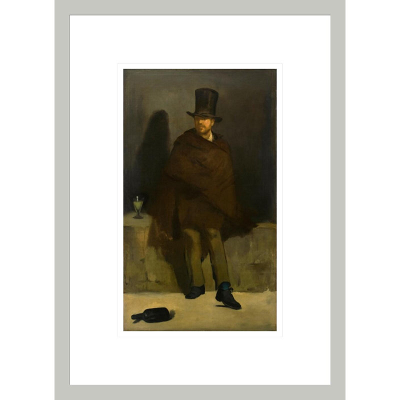 «The Absinthe Drinker» par impression giclée encadrée, 16,75 po H x 12,19 po L