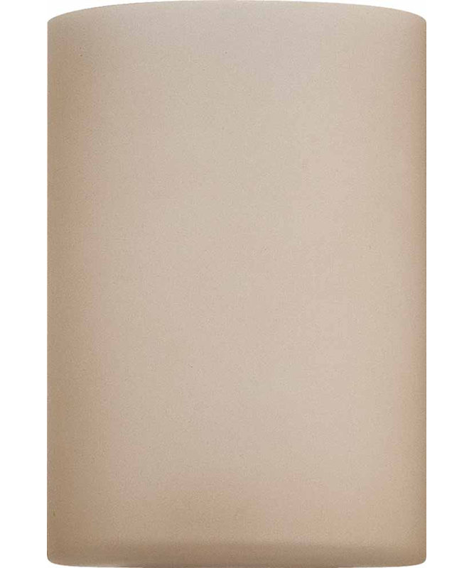 Abat-jour de luminaire suspendu cylindrique en verre sépia H 6 po x l 4 po