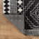 Geometric Shag Rug – Anthracite Dark Gray – Medium Pile, Soft Texture, Kid Friendly