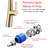 Pull Out Kitchen Tap In Brushed Gold - Stainless Steel, Spout, 11.6 Inch Height, Stream And Spray Modes Steel Down Faucet Single Handle, High Arch 16.5-1872322521