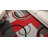 Shaliya Galaxy Waves Grey Red Modern Geometric Rug-259422124
