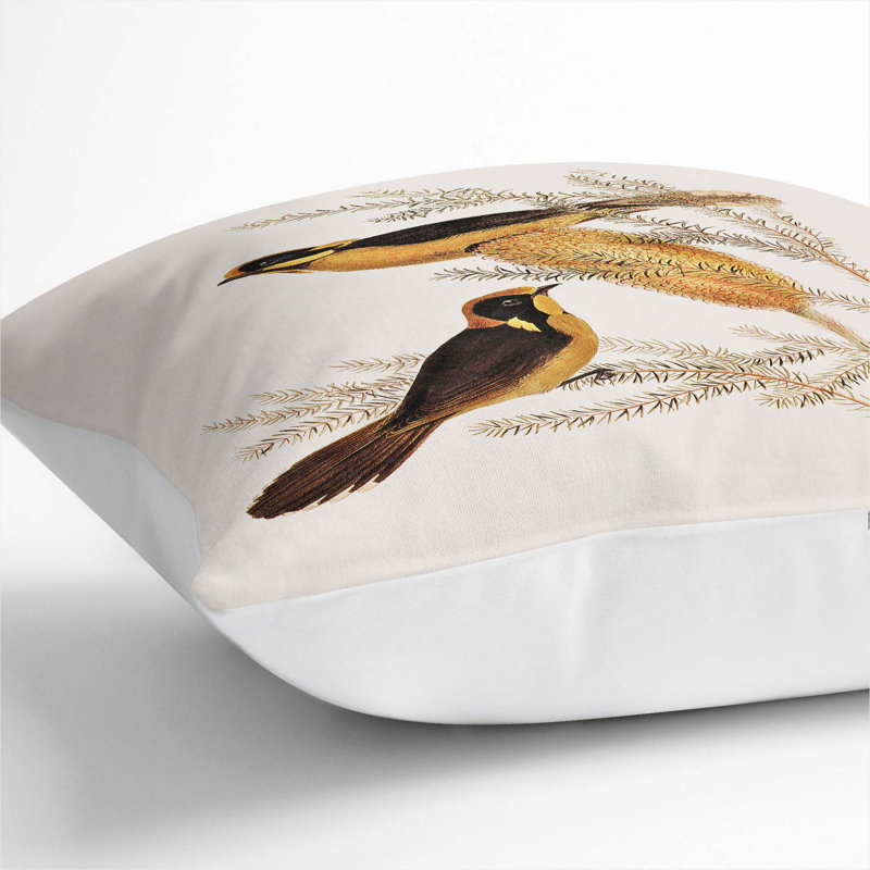 Square Throw Cushion, 55cm H x 55cm W x 20cm D, White