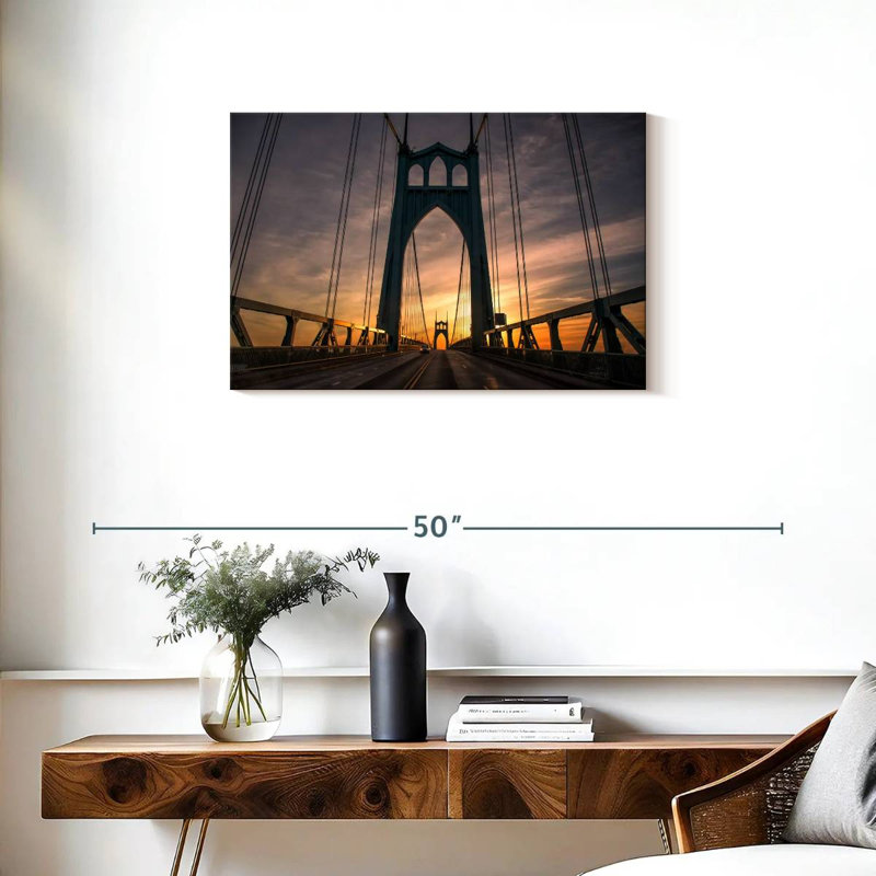 Lilie St. Johns Bridge Portland, H 20 po x l 30 po