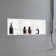 36"x12.6" Stainless Steel 18 Gauge Black/White Cream Layered Rectangular Recessed Shower Niche