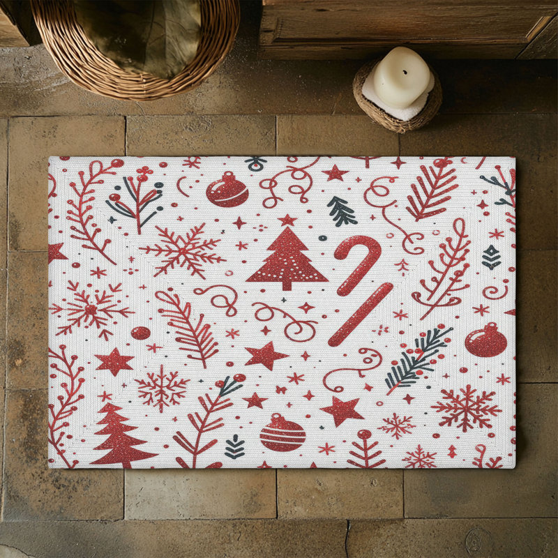 Tapis tressé Sparkling Holidays, Rectangulaire 3 pi x 5 pi