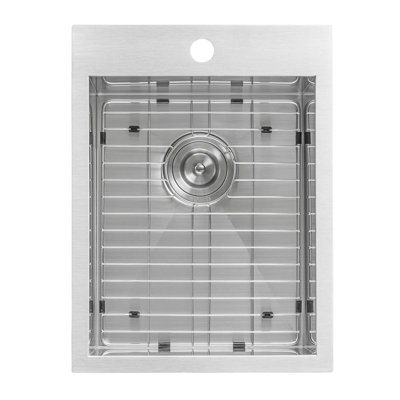 Tirana 15" L x 15" W Drop-In Bar Sink