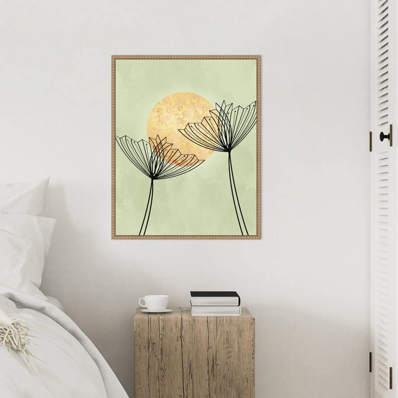"Abstract Botanicals" par Kincade, reproduction d'art sur toile encadrée, H 28 po x l 23 po