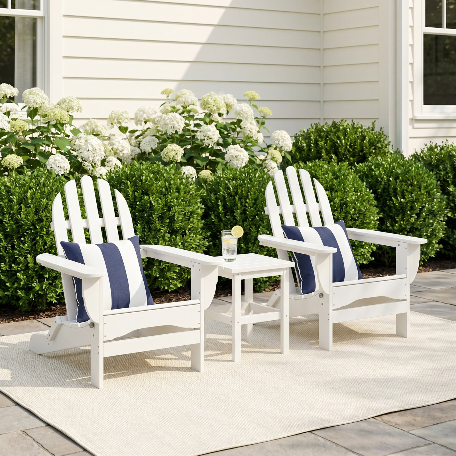 Leighton 2 - Person Patio Conversation Set, White