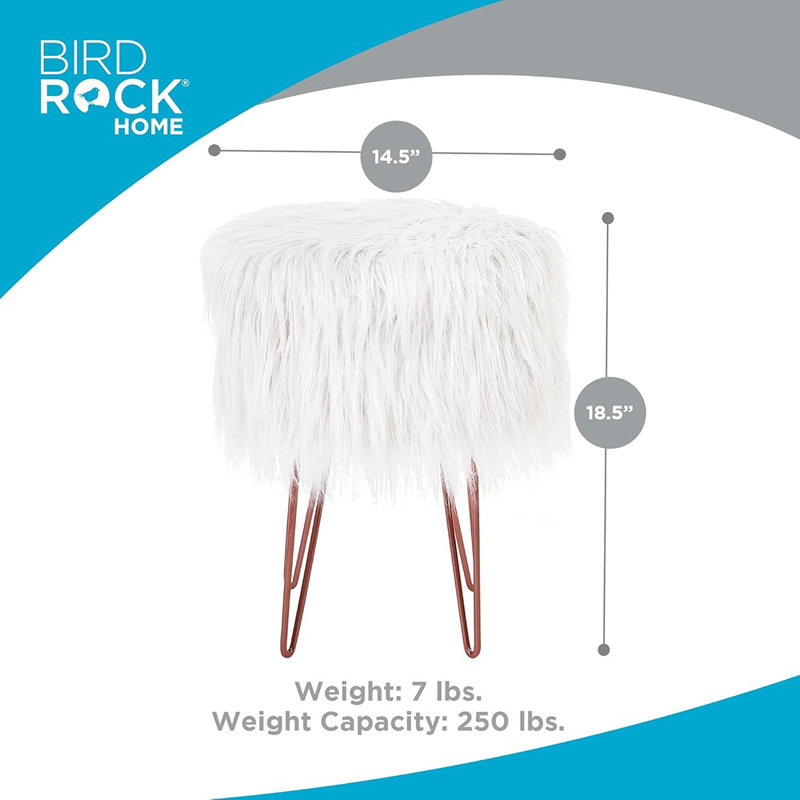 Tabouret de coiffeuse blanc