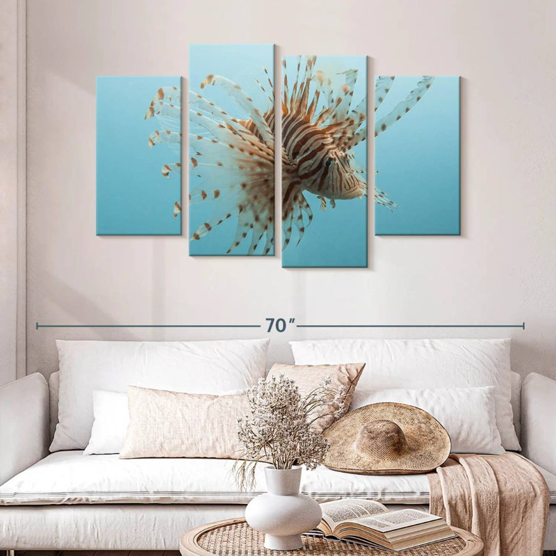Brampt Underwater Lionfish Figure, 32" H x 52" W