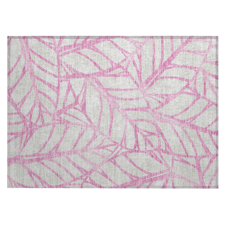 Neysa Washable Floral Indoor / Outdoor Rug
