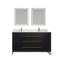 Ensemble de meuble-lavabo double 60 po Carroll