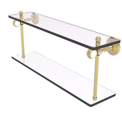 Jarrell 2 Piece Glass Tiered Shelf
