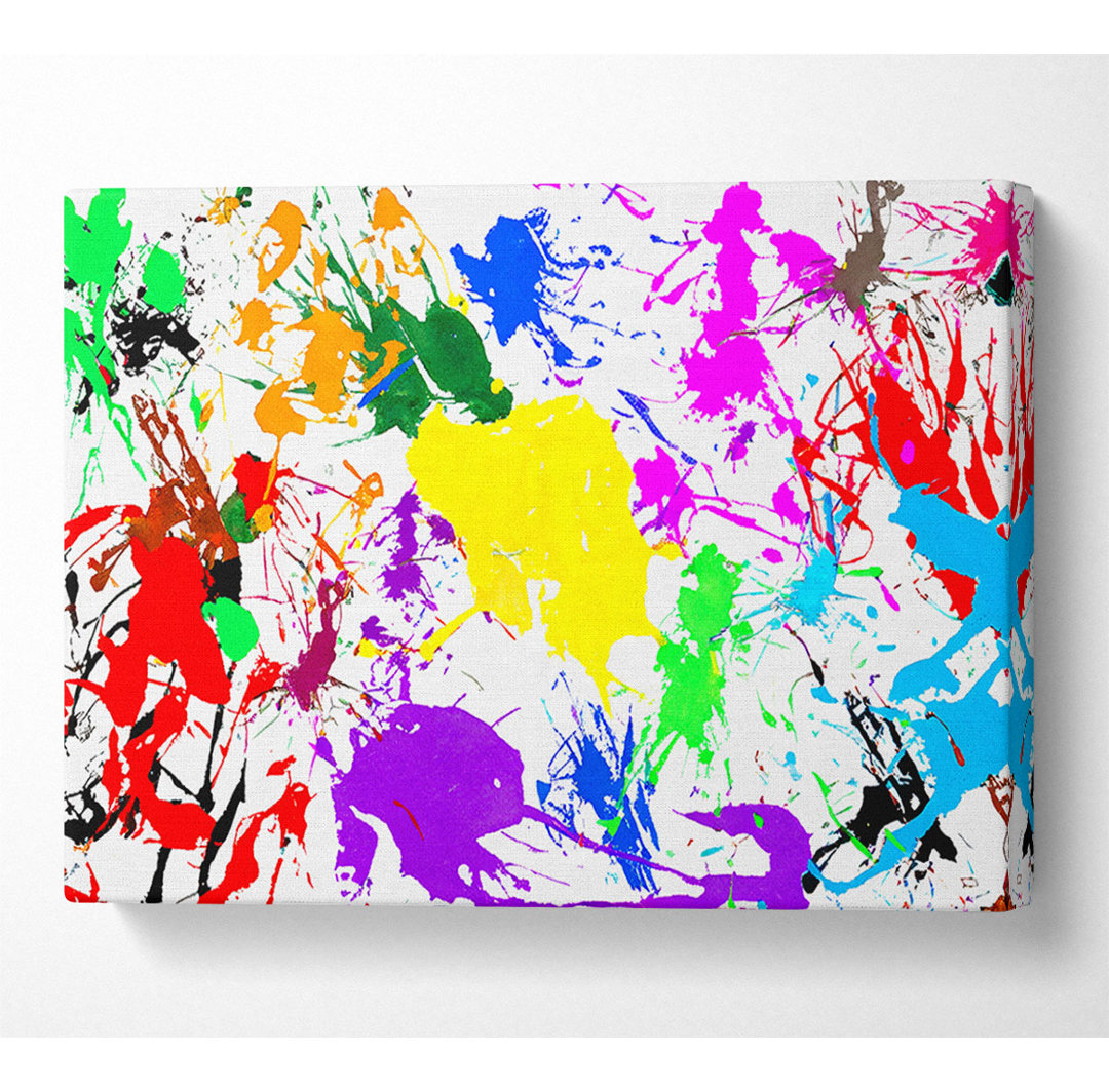 Farbspritzer - Kunstdrucke auf Leinwand - Wrapped Canvas