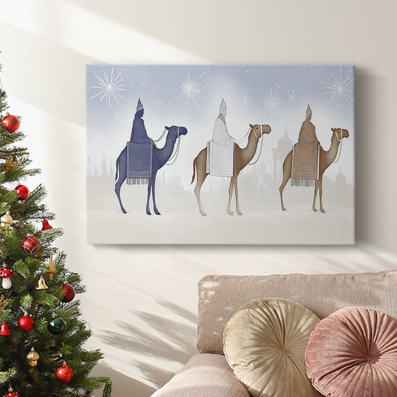 Christmas Holiday Arts - Toile tendue avec châssis, H 12 po x l 18 po