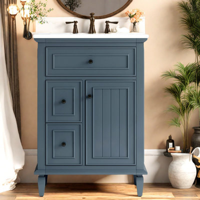 Meuble-lavabo moderne avec lavabo en céramique