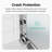 44"-48"W*72" H Semi-Frameless Double Sliding Shower Door, Bypass Shower Door, 1/4" (6Mm) Thick Sgcc Tempered Glass Door-121957848